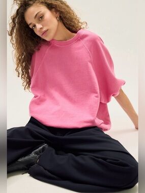 Free People Better On Sweatshirt~ Pink Magic